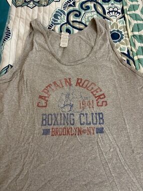 Captain America / Steve Rogers Boxing Club Gray Tank Top
